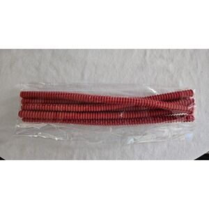 Oven Rack Guards - 6 Pack Heat Resistant Red Silicone Covers, 14 Inches Long